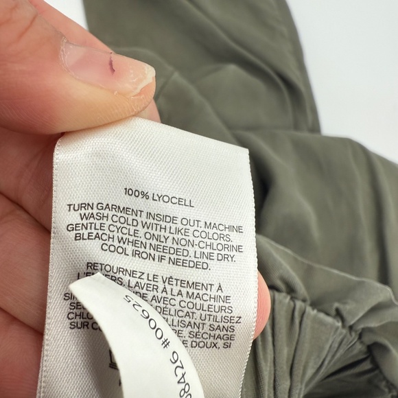 Express Pants Women Medium Green Extreme HighRise Jogger Cargo Chambray Military - Picture 7 of 12